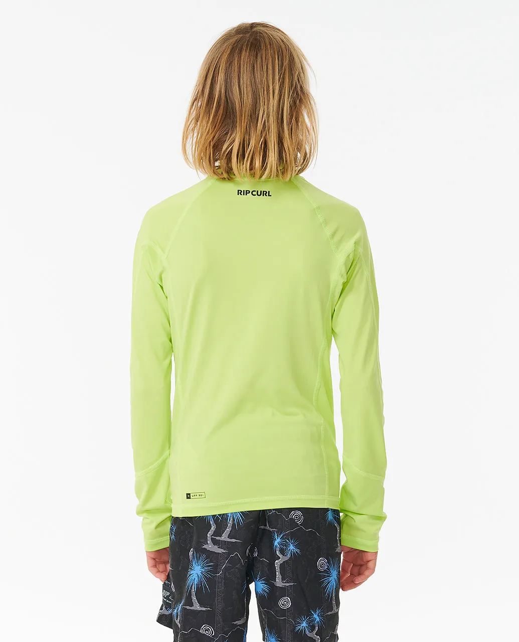 Rip Curl Boy Brand Wave Upf L/S Rash Vest-Boy 122BRV