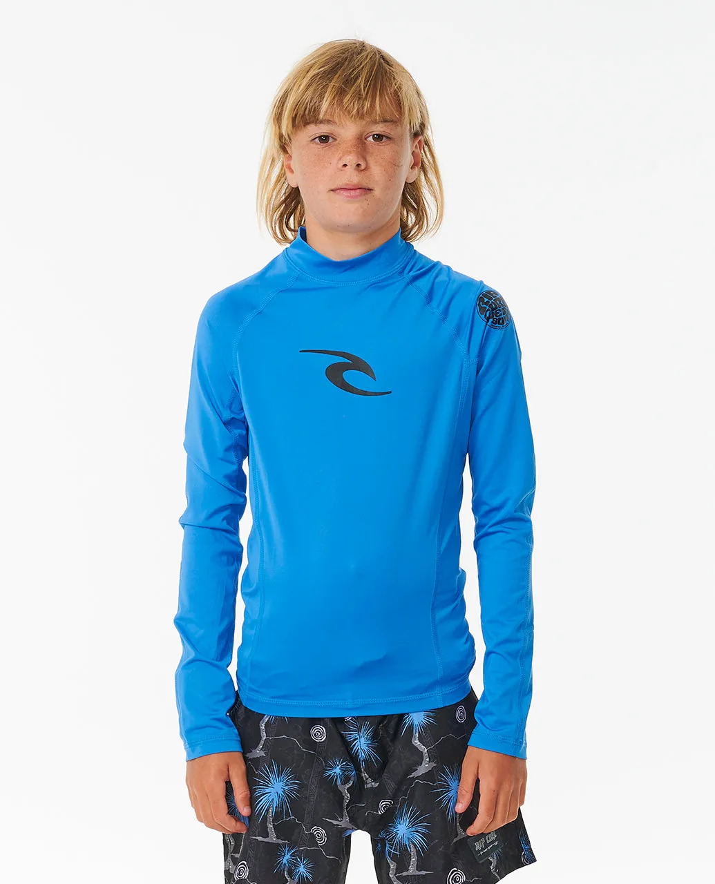 Rip Curl Boy Brand Wave Upf L/S Rash Vest-Boy 122BRV