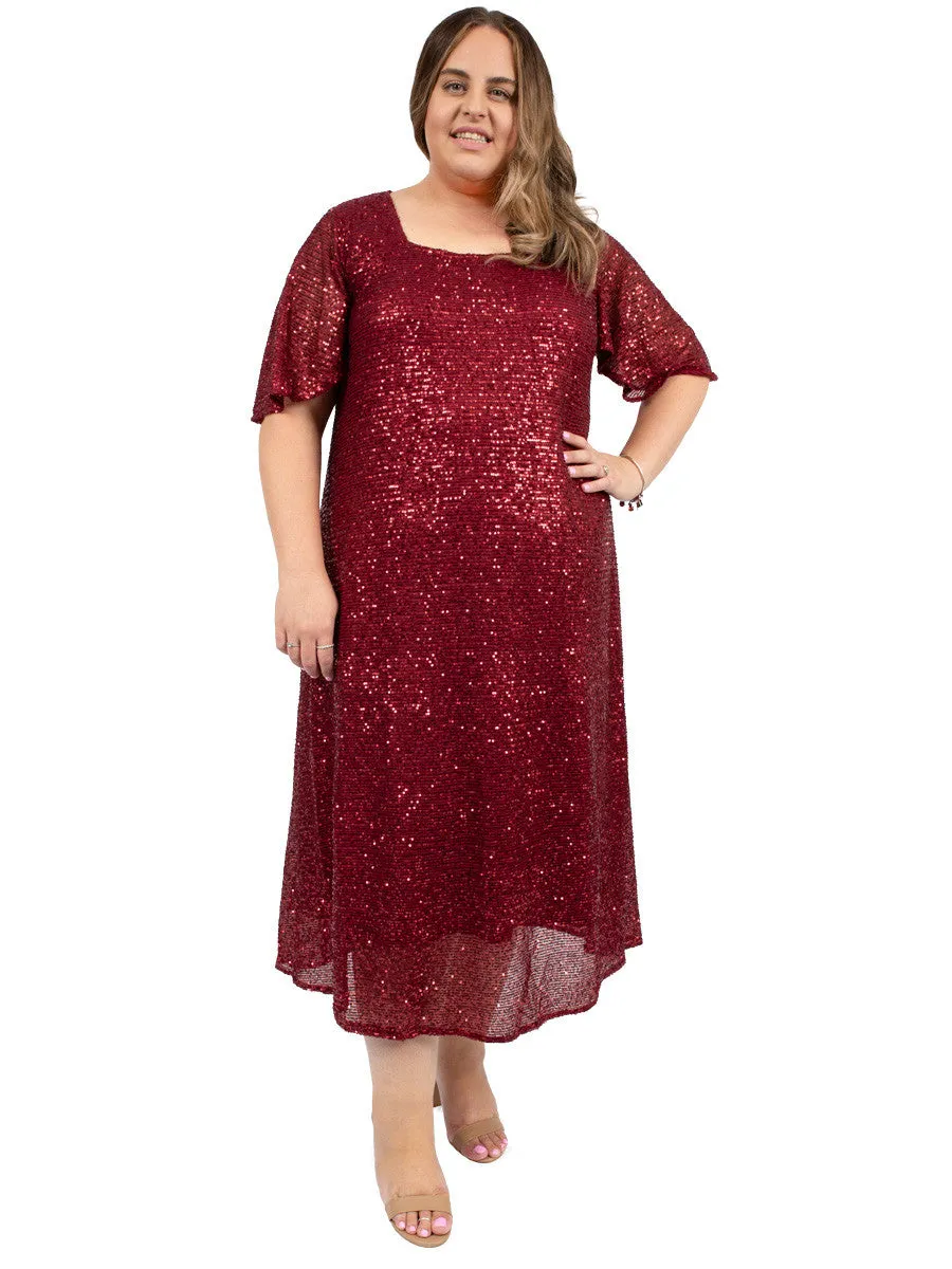 Ruby Dazzle Dress - Ruby**