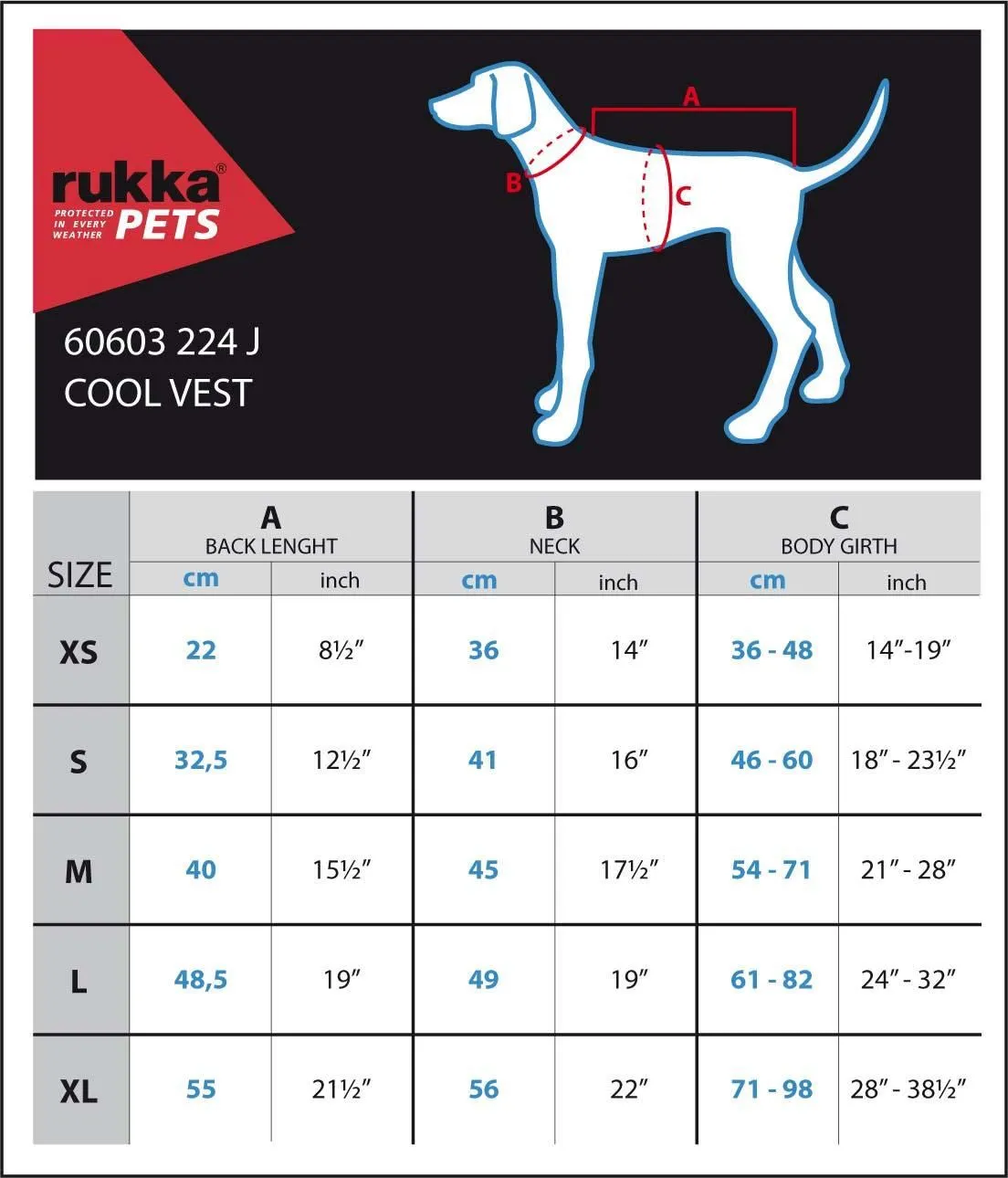 Rukka Pets Grey Cooling Dog Vest