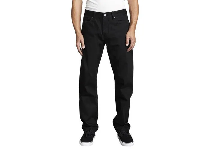 RVCA Weekend Straight Fit Jeans Black Black