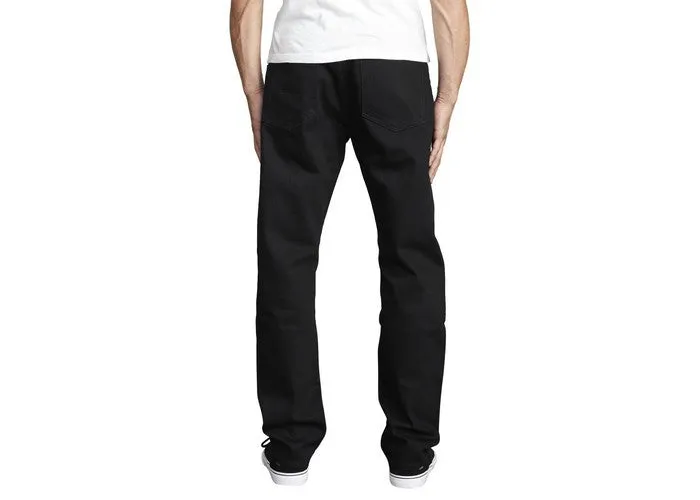 RVCA Weekend Straight Fit Jeans Black Black
