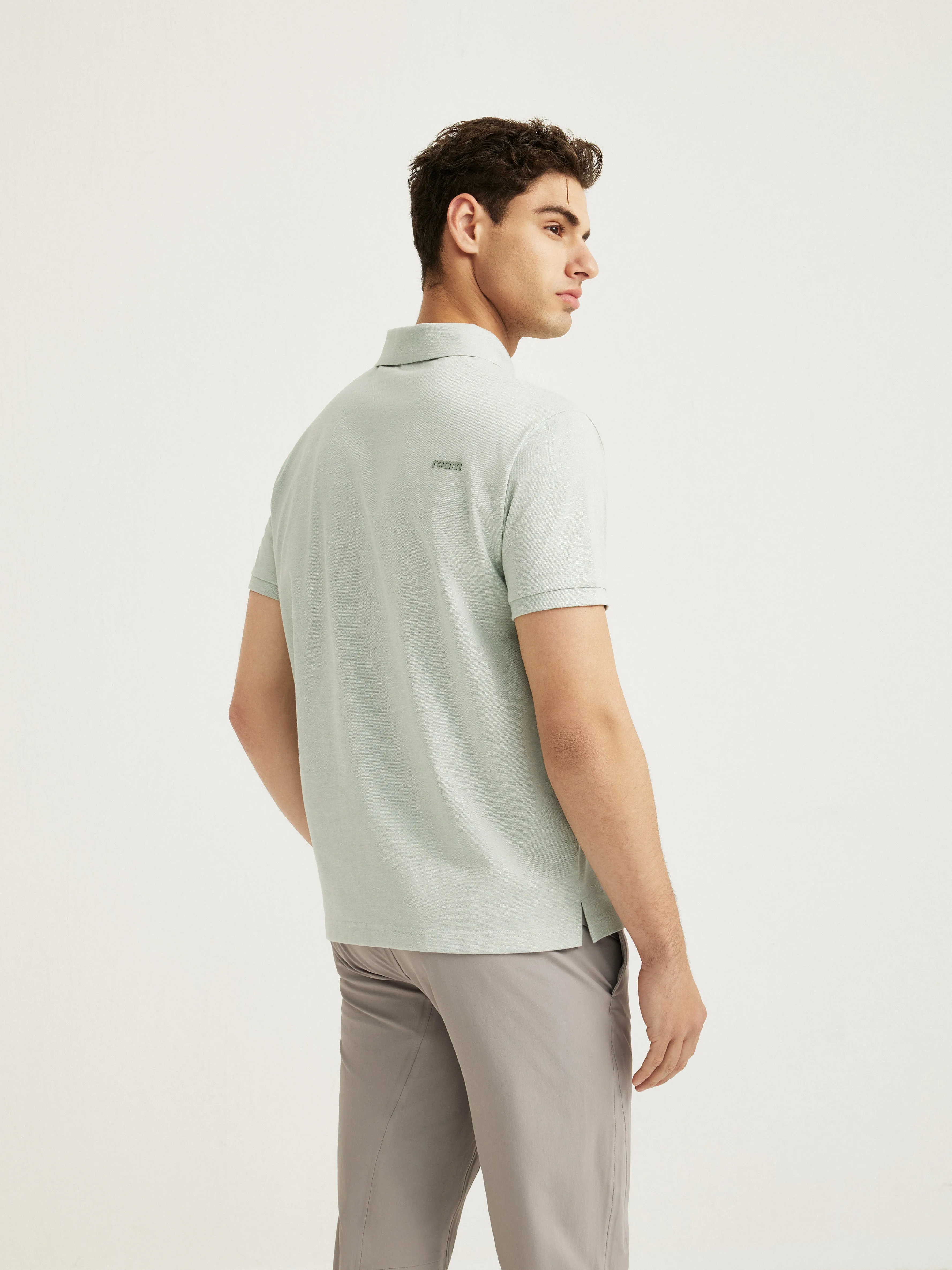 RYAN - Bonded Collar 2-Button Pique Polo