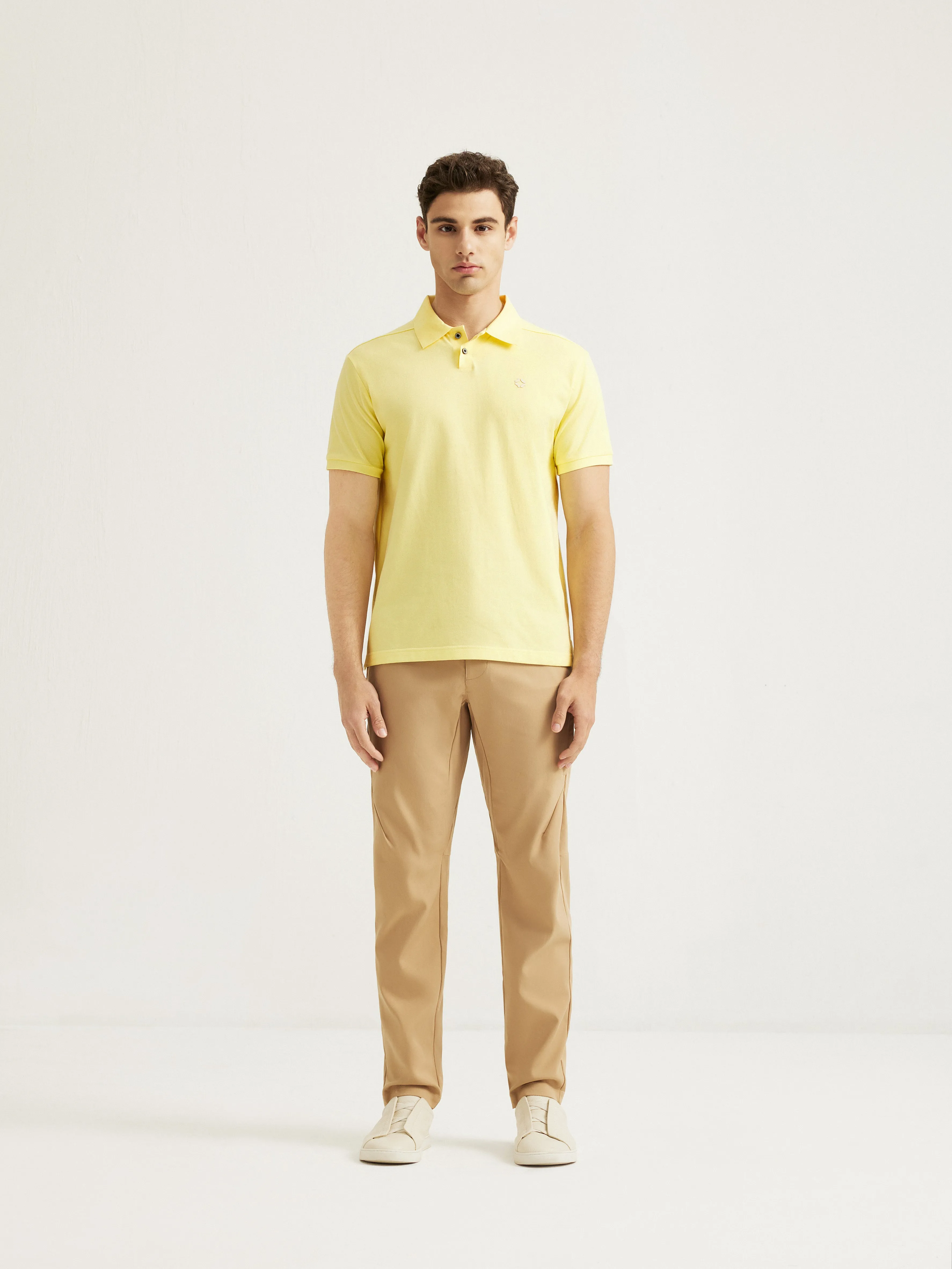 RYAN - Bonded Collar 2-Button Pique Polo