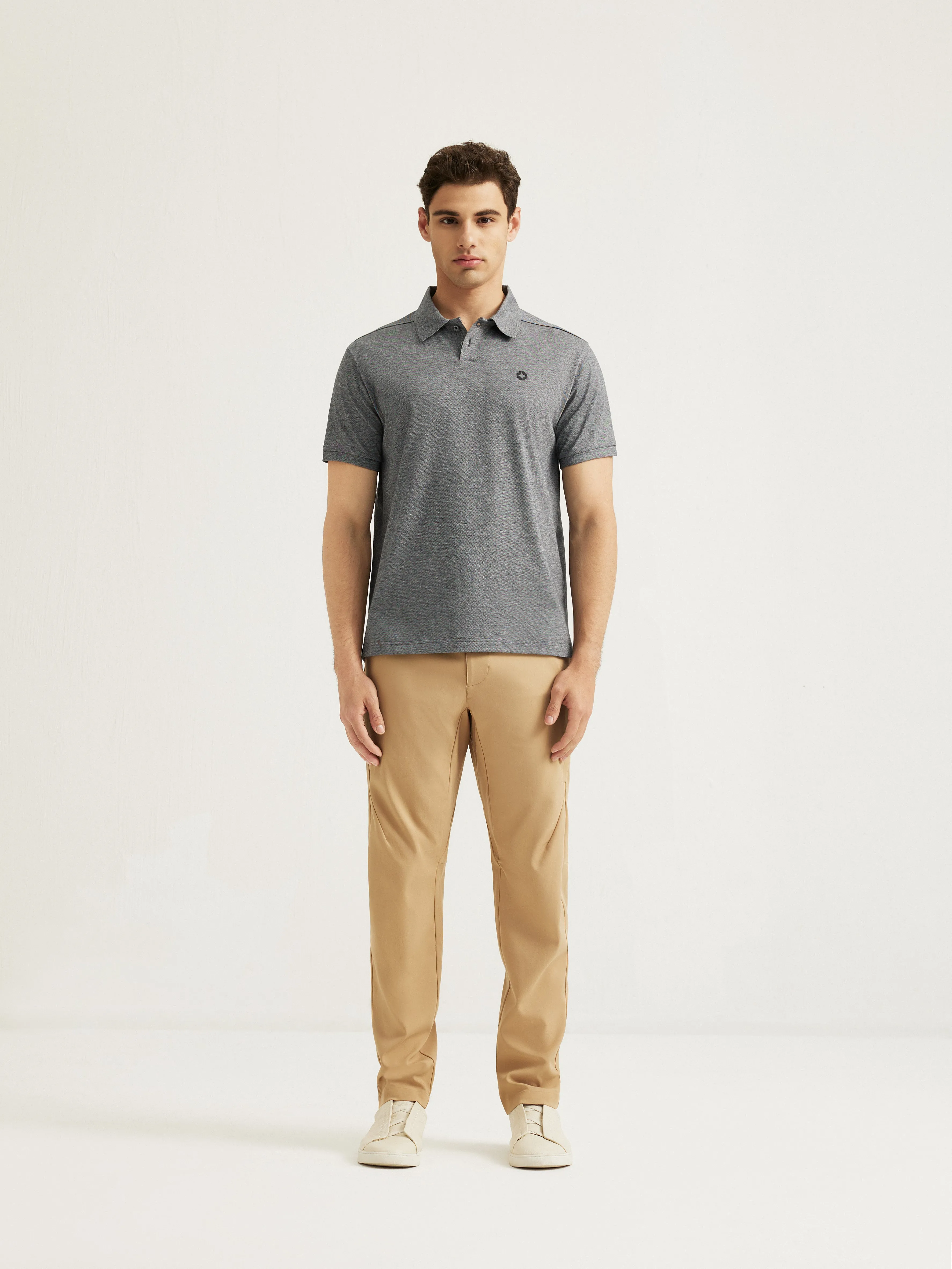 RYAN - Bonded Collar 2-Button Pique Polo