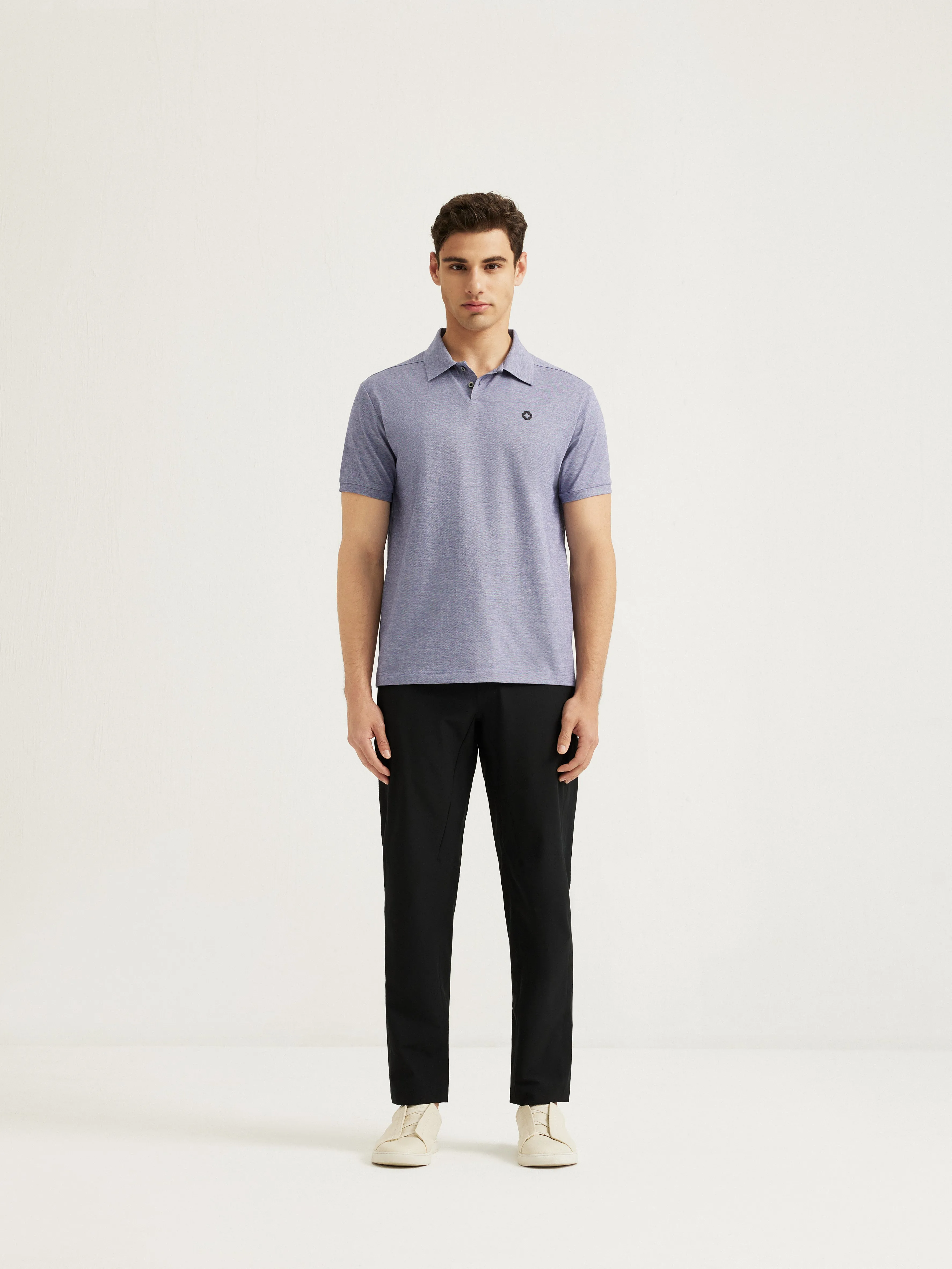 RYAN - Bonded Collar 2-Button Pique Polo