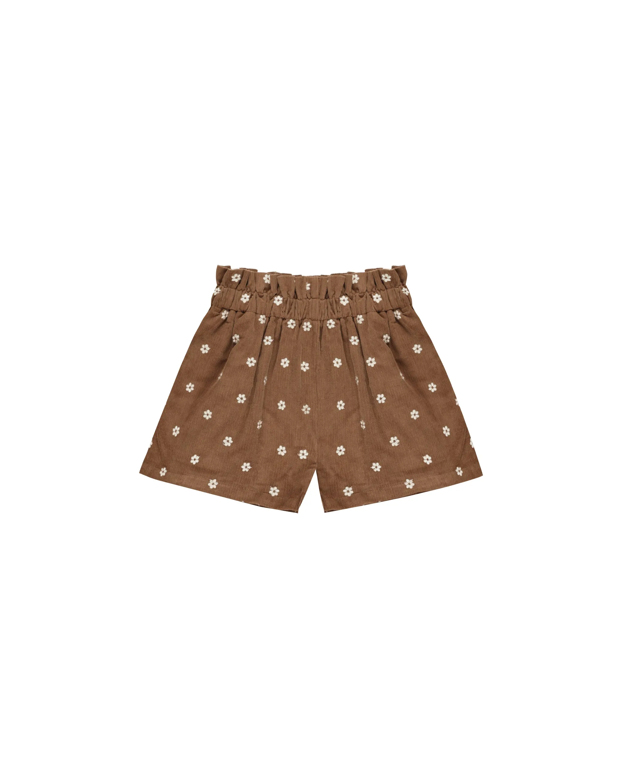 RYLEE   CRU Paperbag Short || Floral Embroidery