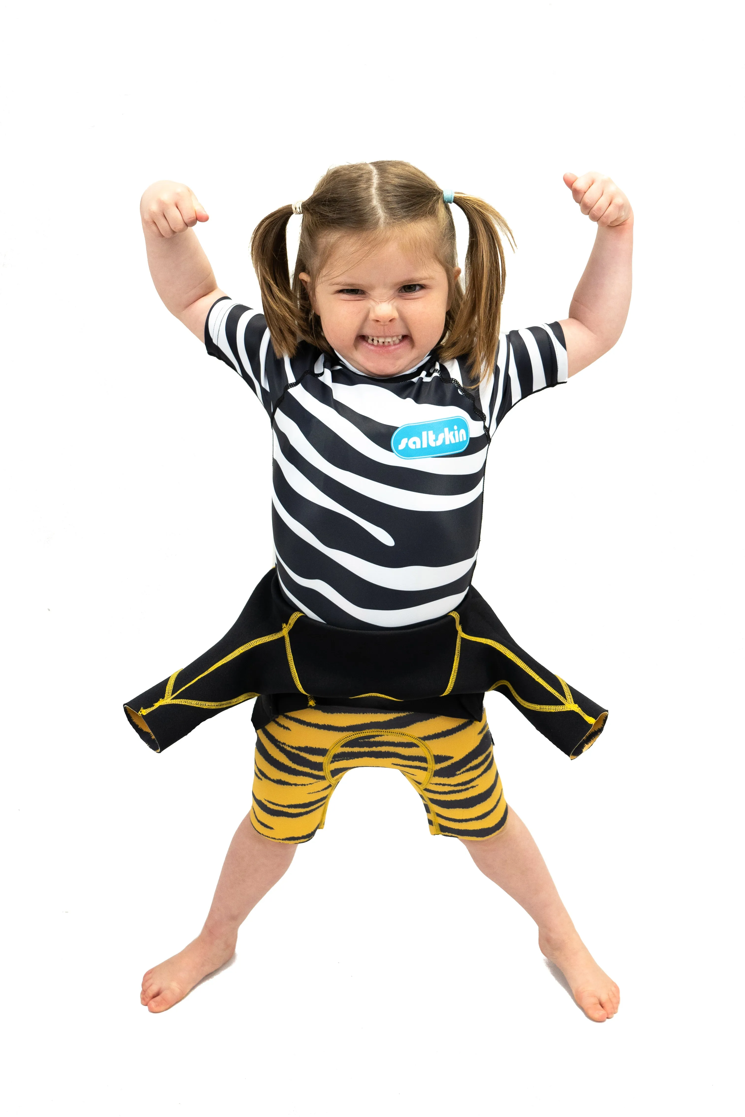 Saltskin Zebra Kid Sun vest short sleeves