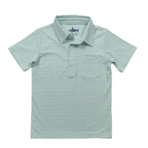 Saltwater Boys Company Performance Polo Shirt - Green