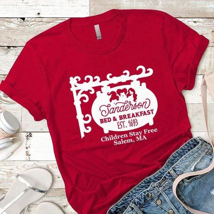 Sanderson Bed Breakfast Premium Tees