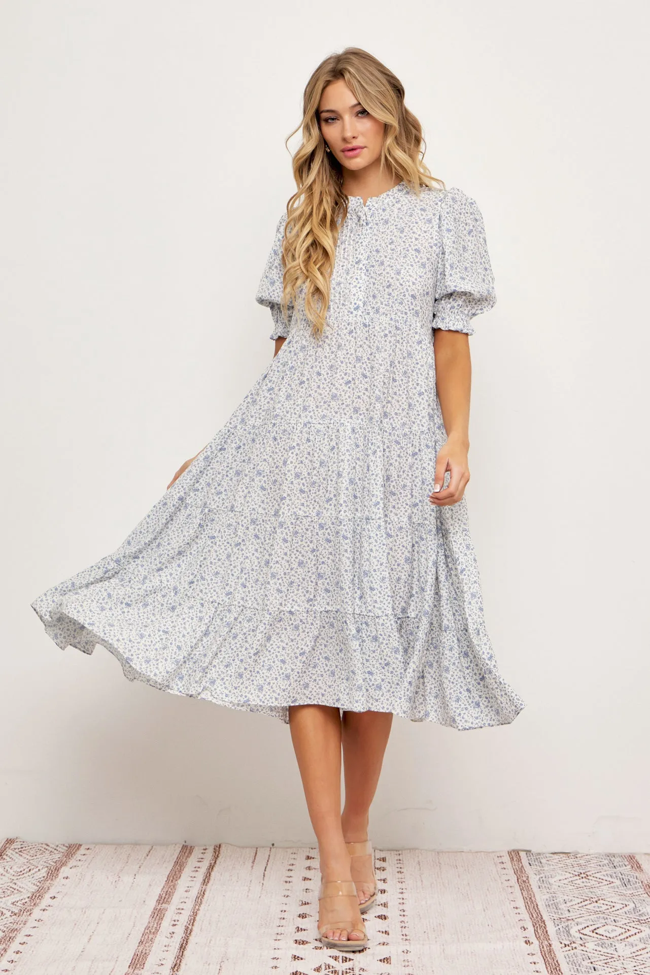 Sarah Tiered Midi Dress