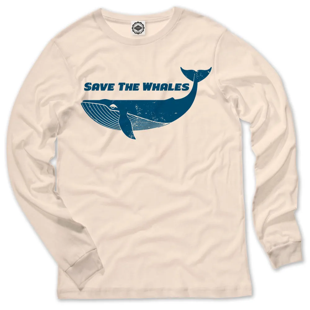 Save The Whales Men's Long Sleeve Tee