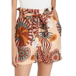 Scotch &amp; Soda Sun Ray Paperbag Waist Shorts Small