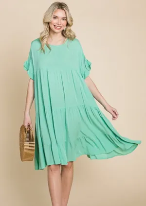 Scout Tiered Midi Dress | Sweet Mint