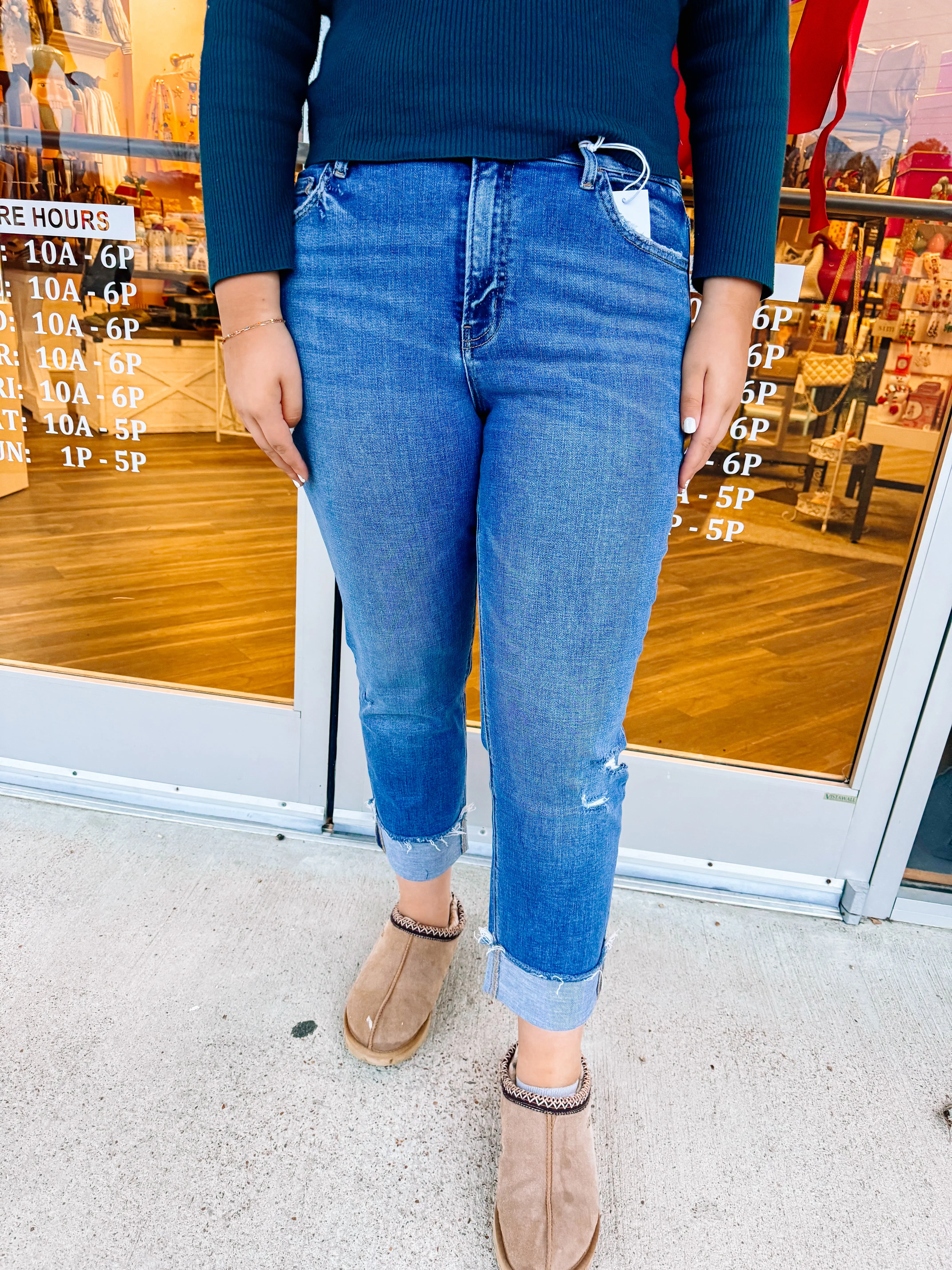 Sensible Straight Leg Jeans