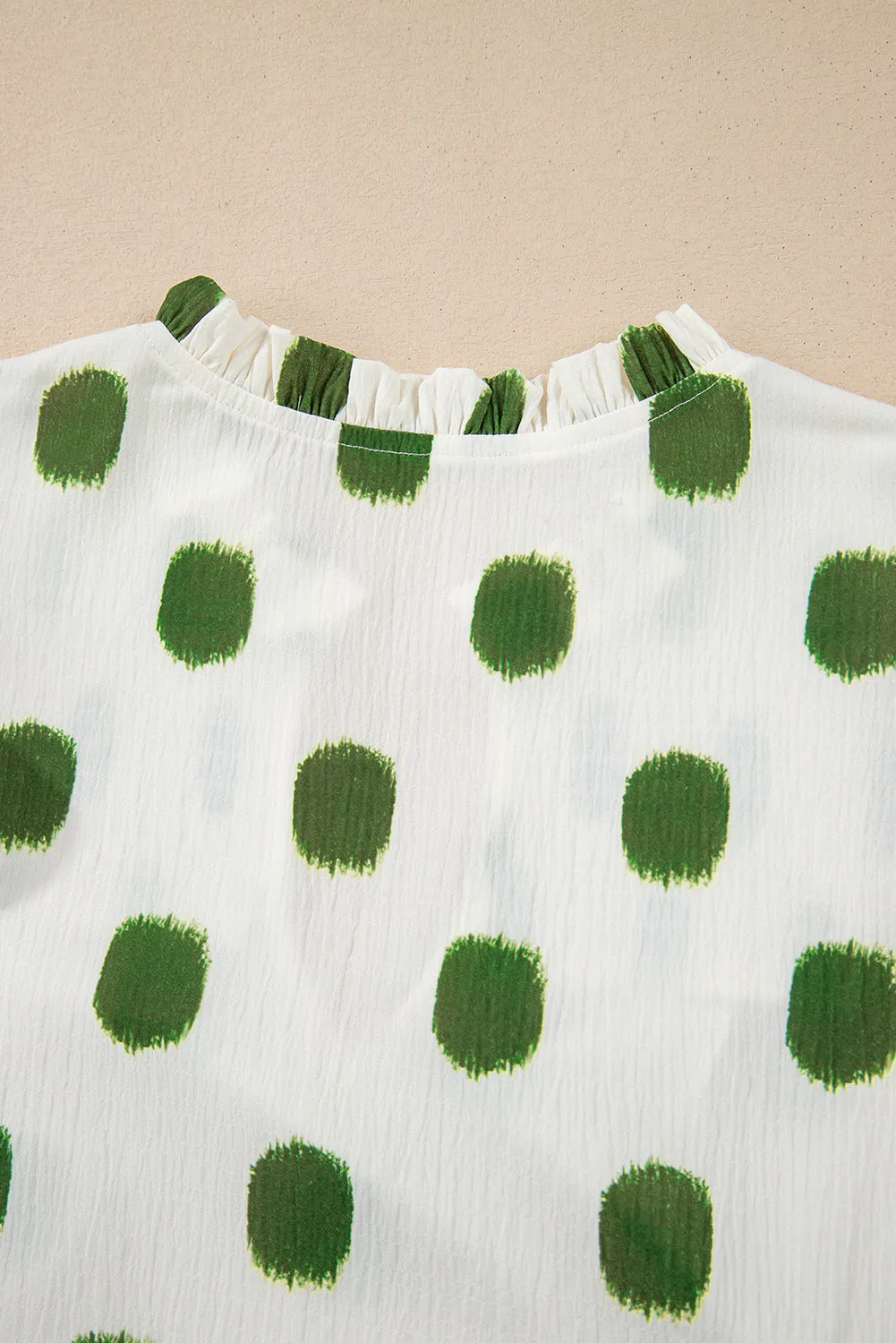Sloane, Polka Dot Balloon Sleeve Blouse