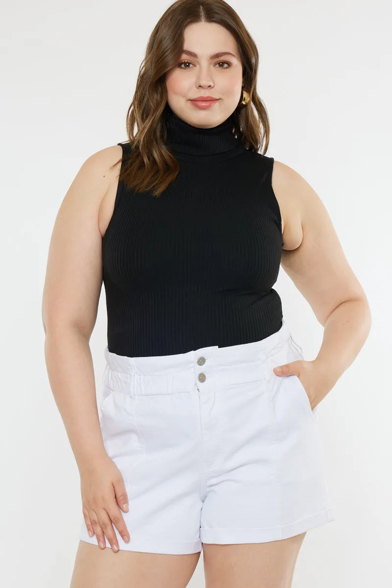Soledad High Rise Paperbag Shorts (Plus Size)