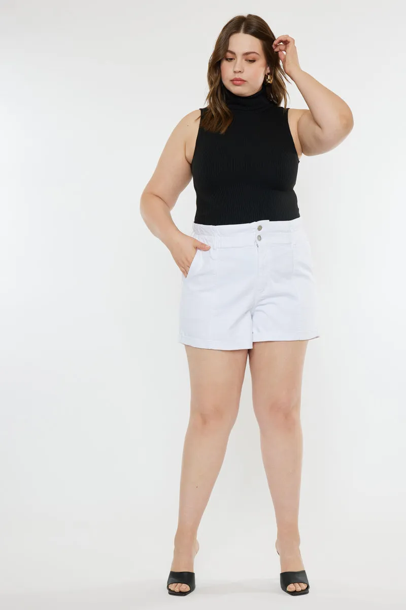 Soledad High Rise Paperbag Shorts (Plus Size)