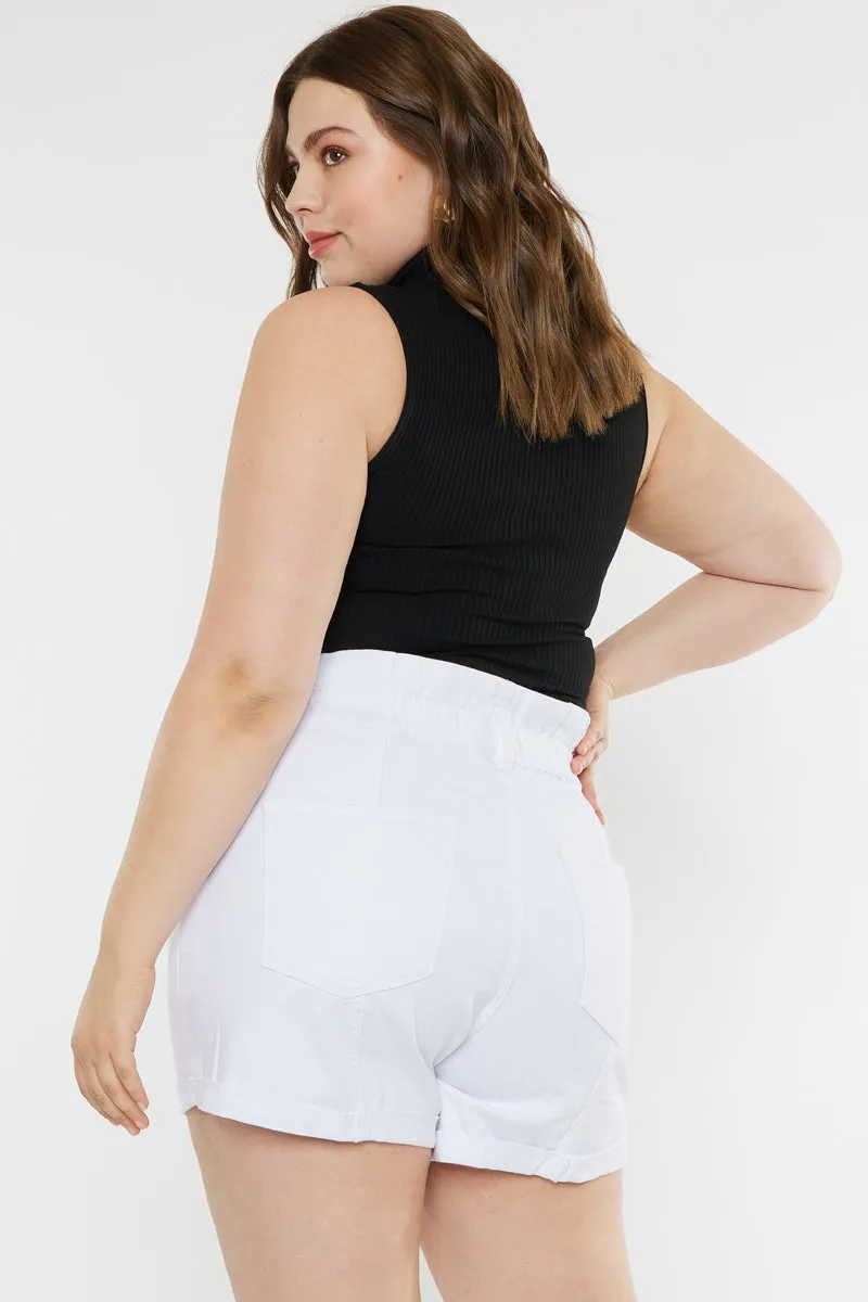 Soledad High Rise Paperbag Shorts (Plus Size)