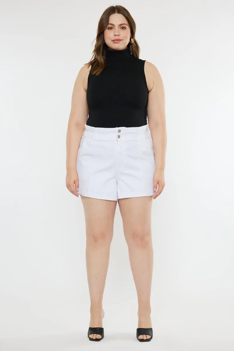 Soledad High Rise Paperbag Shorts (Plus Size)