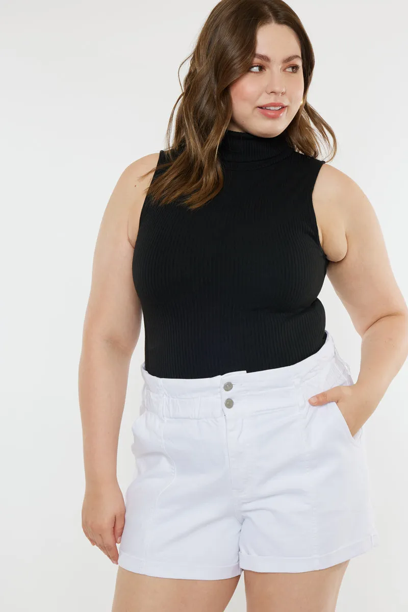 Soledad High Rise Paperbag Shorts (Plus Size)