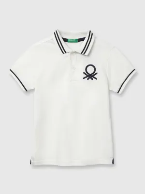 Solid Pique Polo Shirt with Tipping