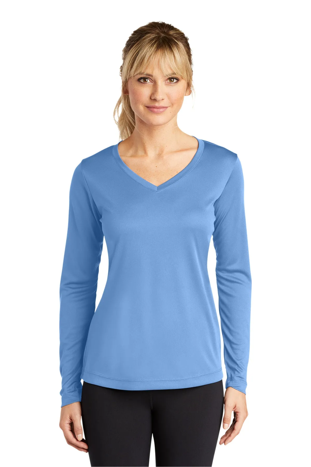 Sport-Tek¨ Ladies Long Sleeve PosiCharge¨ Competitor™ V-Neck Tee. LST353LS