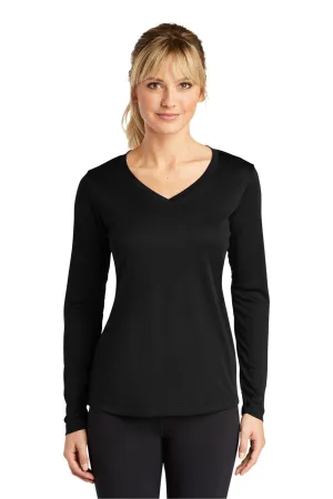 Sport-Tek¨ Ladies Long Sleeve PosiCharge¨ Competitor™ V-Neck Tee. LST353LS