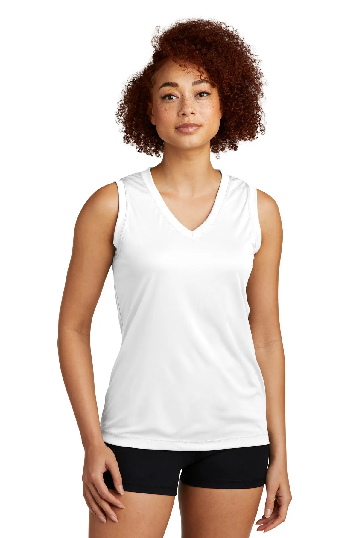 Sport-Tek¨ Ladies Sleeveless PosiCharge¨ Competitor™ V-Neck Tee. LST352