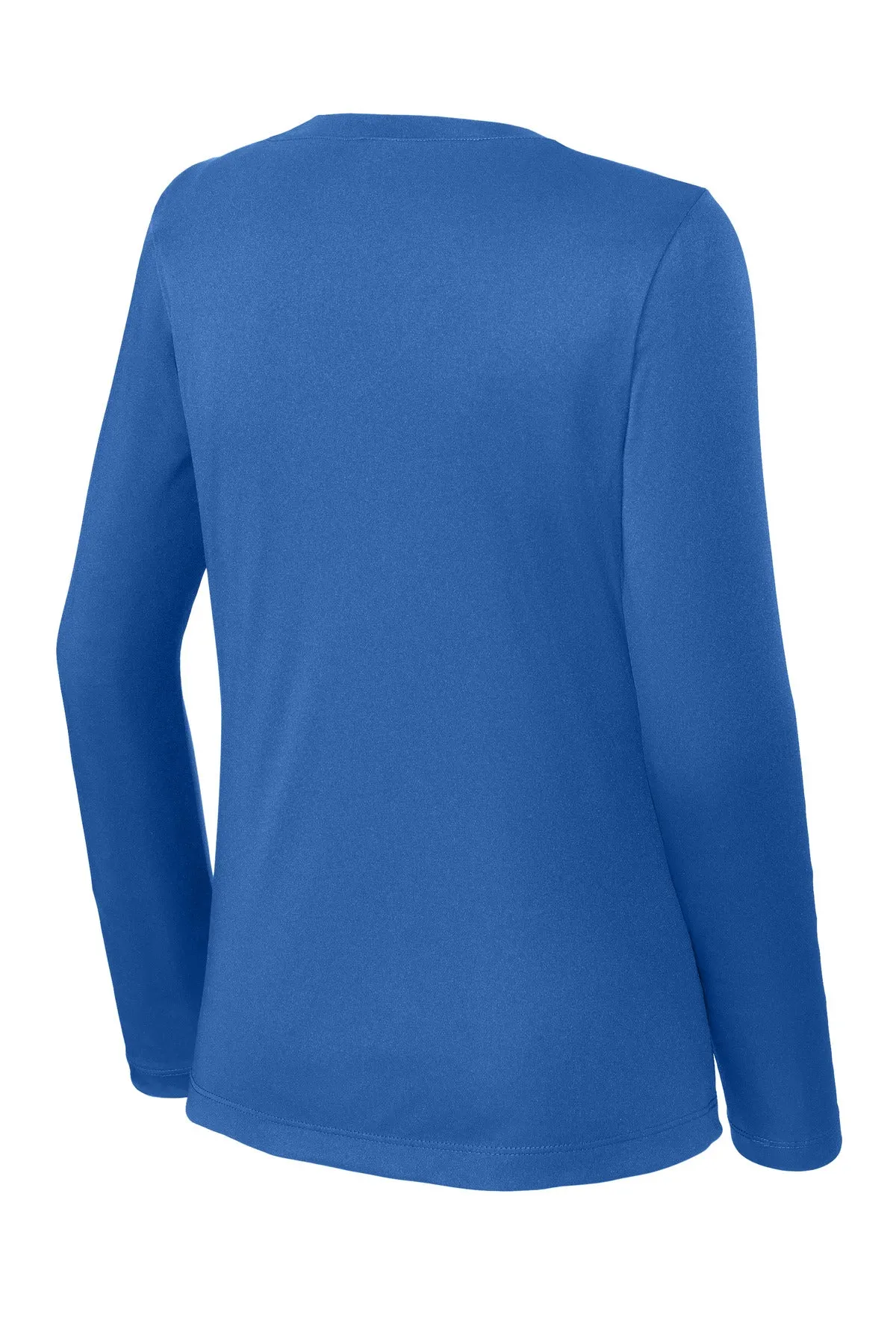 Sport-Tek Women's Long Sleeve PosiCharge Competitor V-Neck Tee. LST353LS True Royal