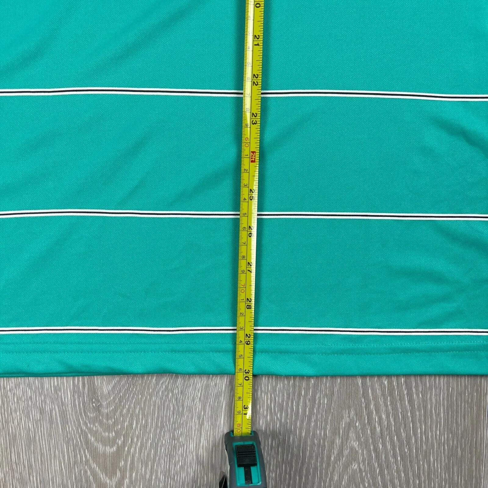 Sporte Leisure Mens Teal Castle Gove Golf Course Shirt Size Medium