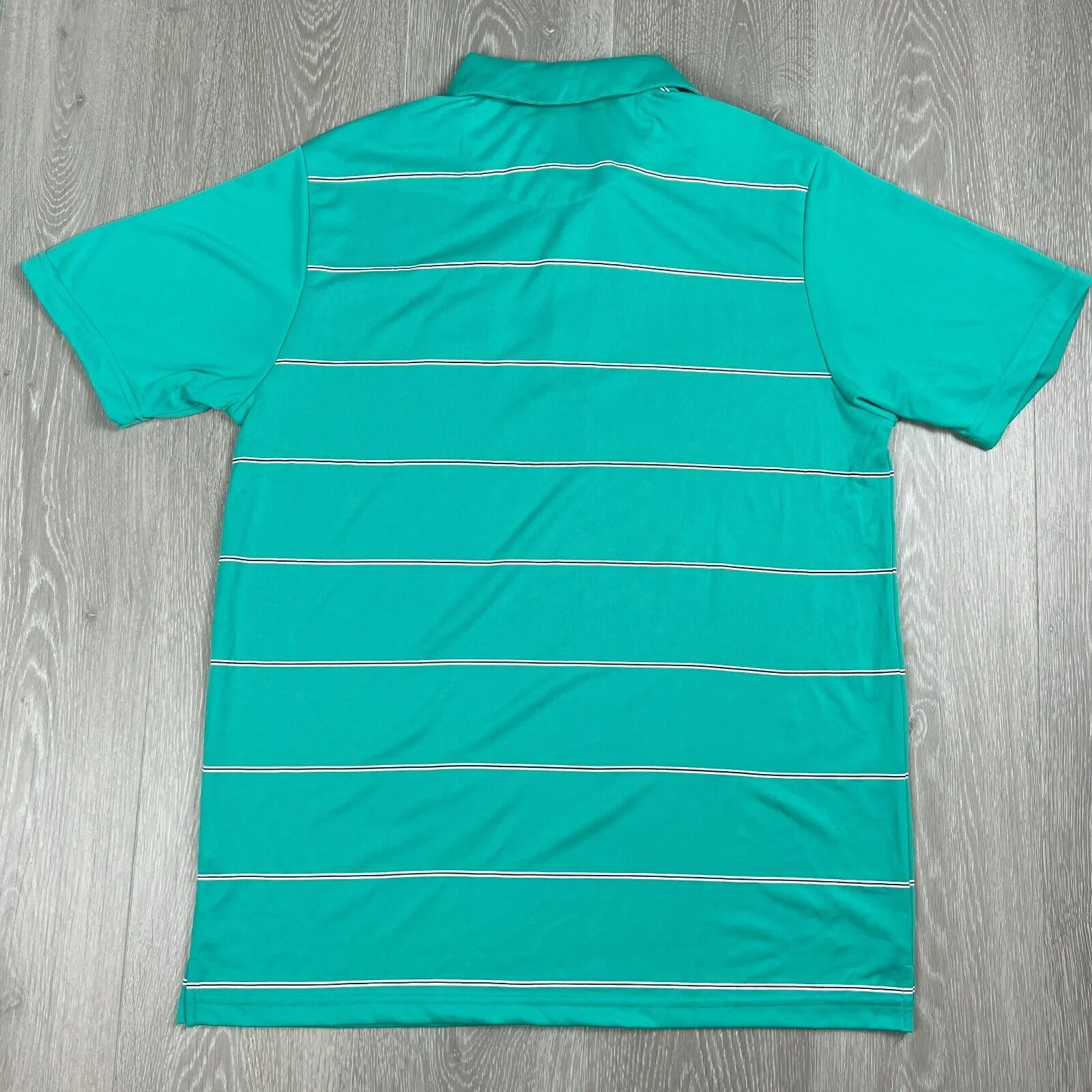 Sporte Leisure Mens Teal Castle Gove Golf Course Shirt Size Medium