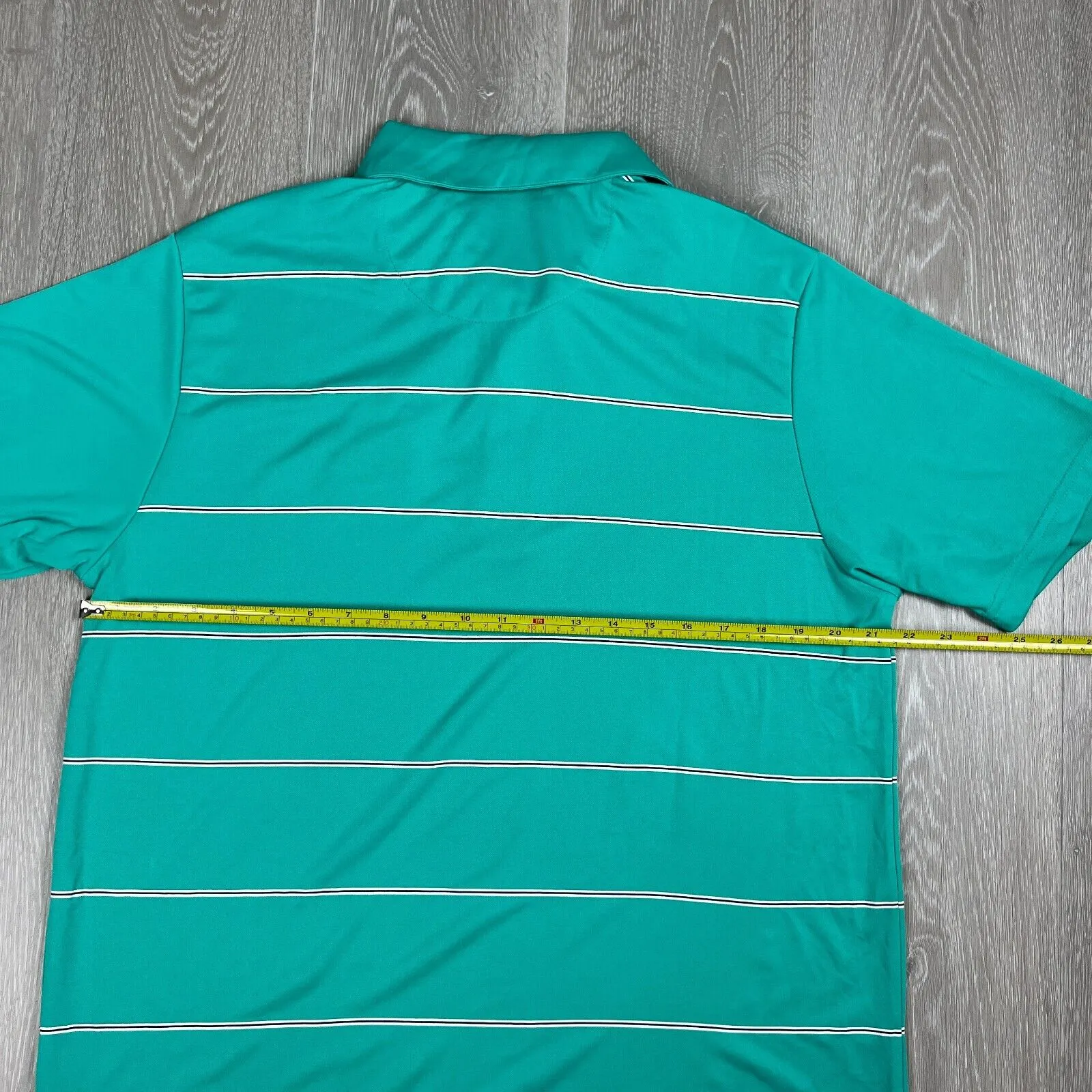 Sporte Leisure Mens Teal Castle Gove Golf Course Shirt Size Medium