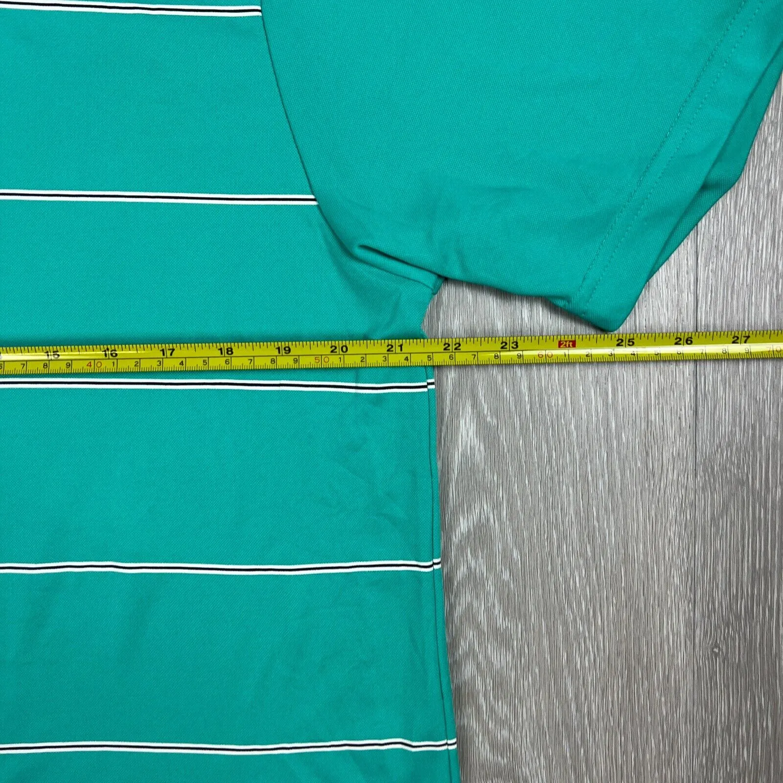 Sporte Leisure Mens Teal Castle Gove Golf Course Shirt Size Medium