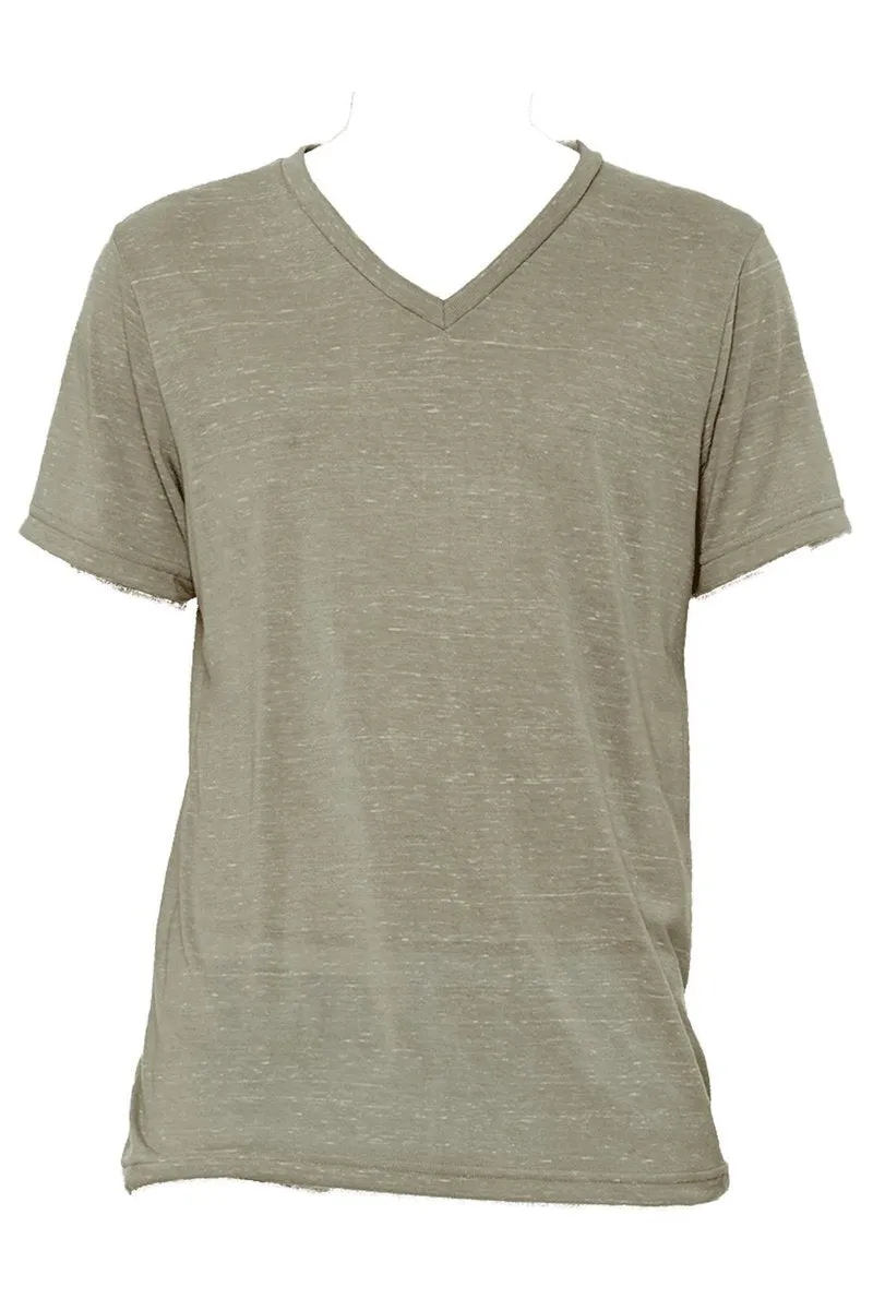 Spotted Pumpkin Heart Unisex V-Neck Tee