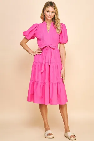 SS Tiered Midi Dress