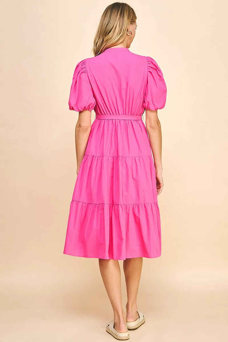 SS Tiered Midi Dress