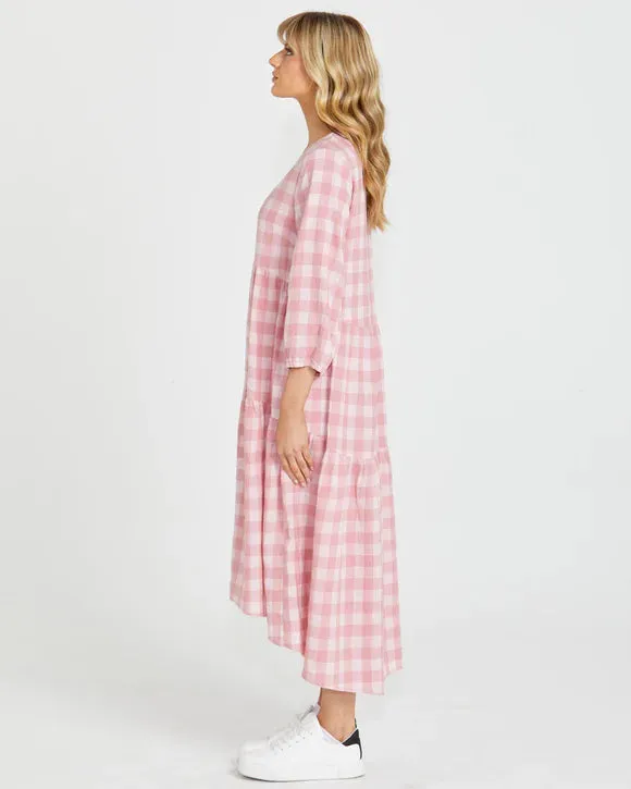 stevie tiered midi dress (16915dwss)