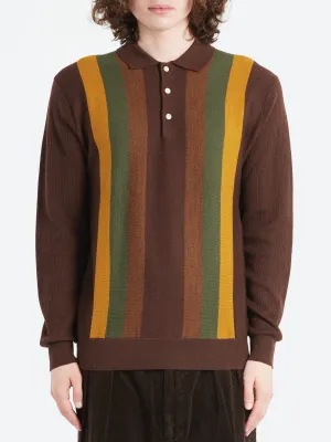 Stripe Knit Polo