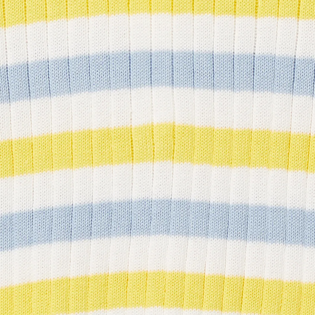 STRIPED CROPPED POLO