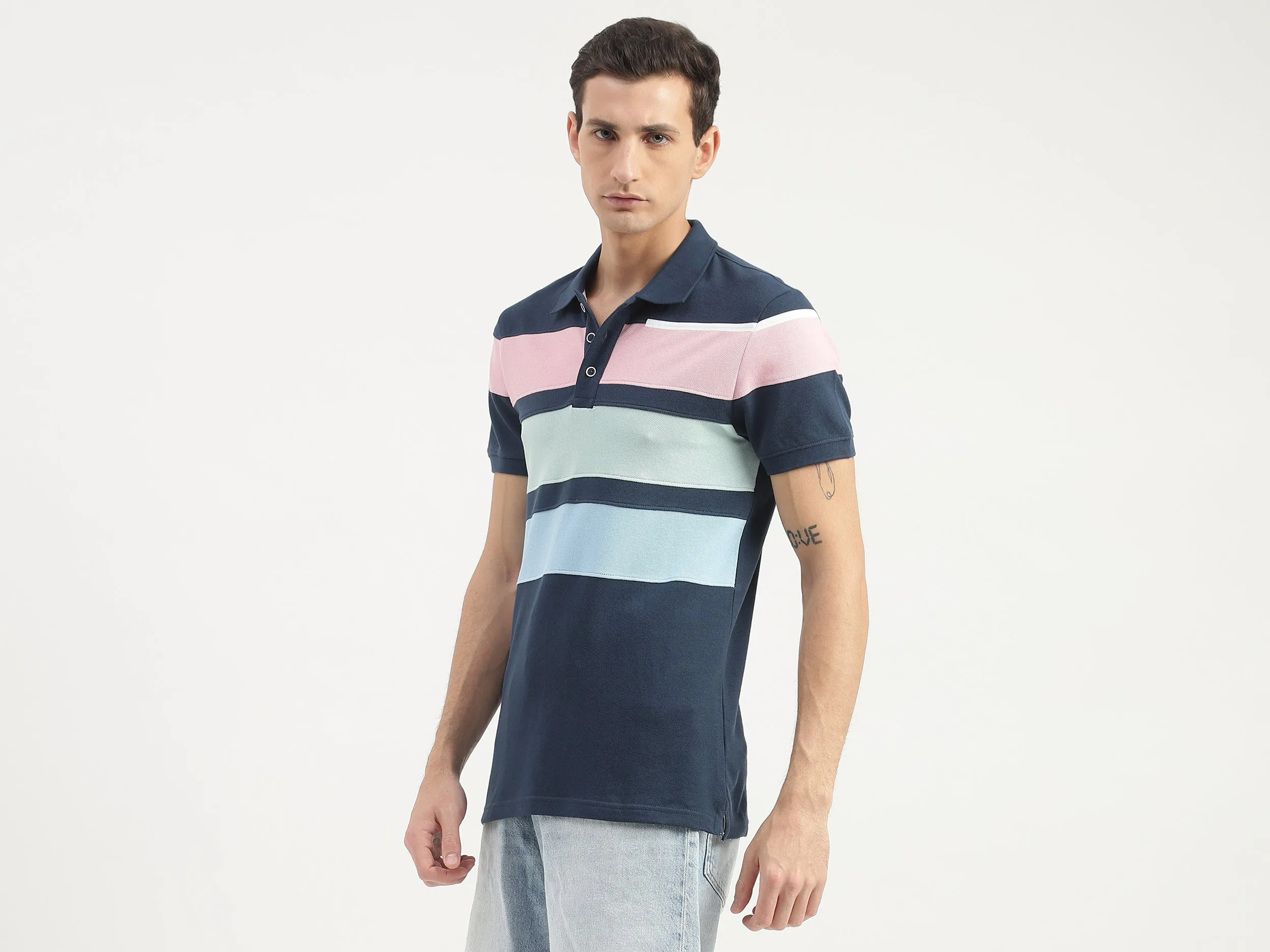 Striped Polo T-Shirt