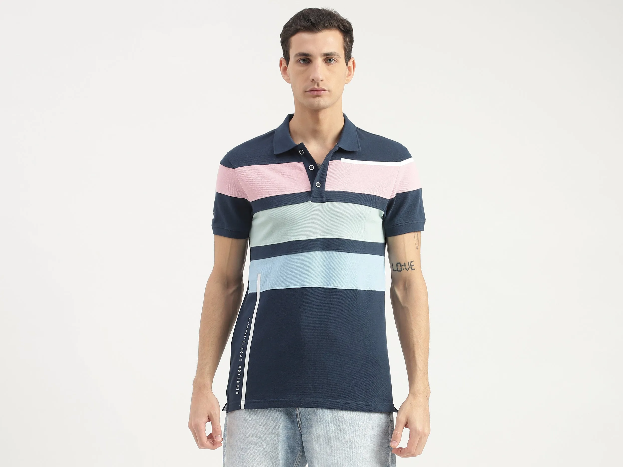 Striped Polo T-Shirt