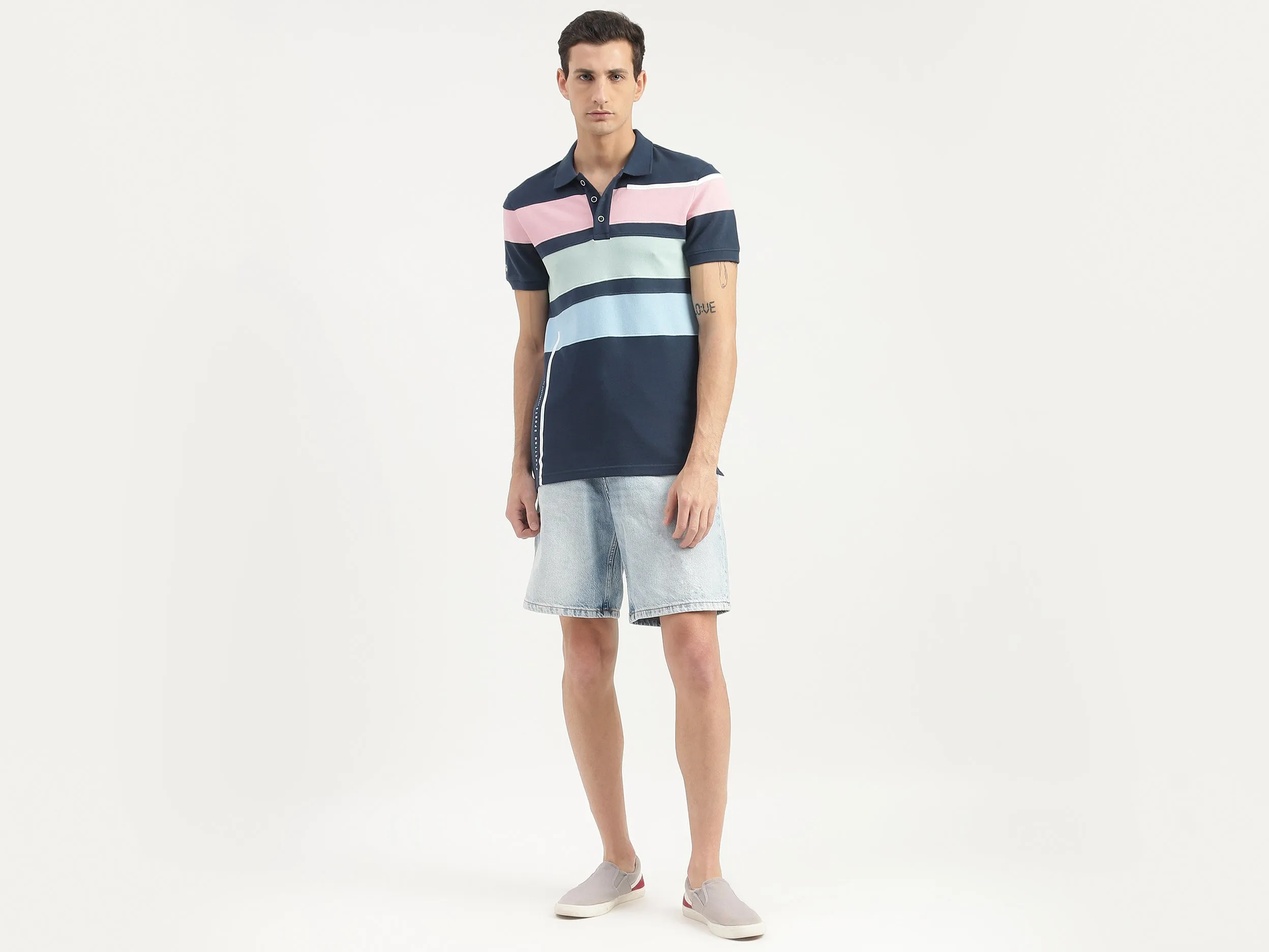 Striped Polo T-Shirt