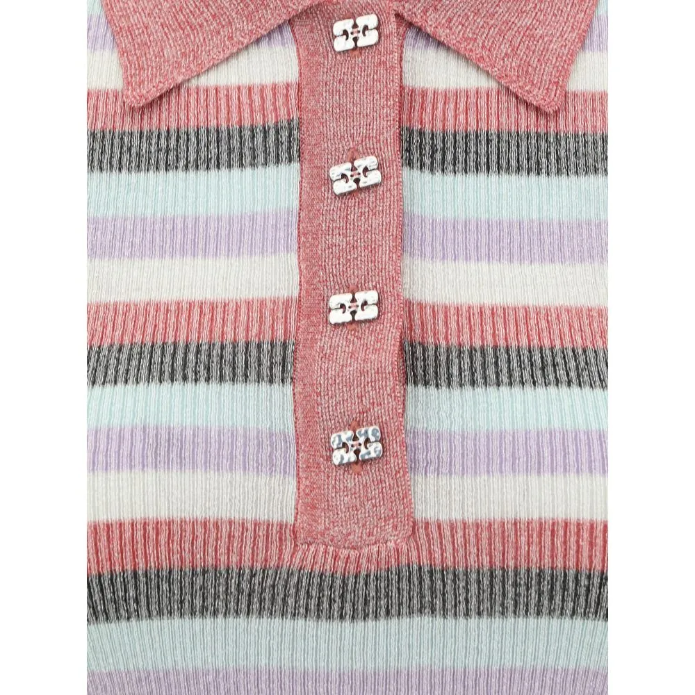 Striped Polo Top