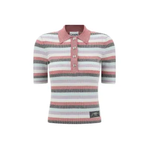 Striped Polo Top