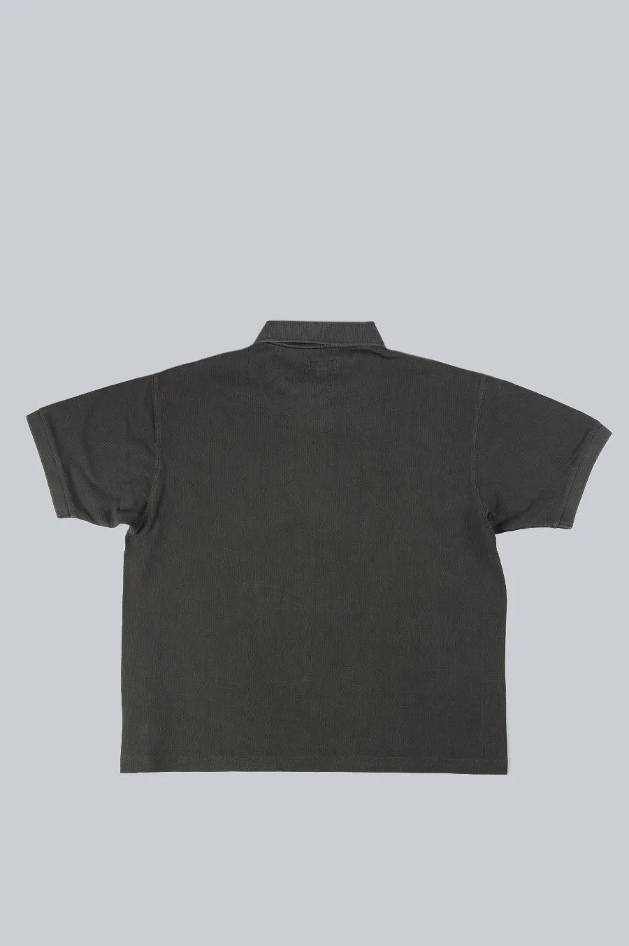 STUSSY PIGMENT DYED PIQUE POLO BLACK