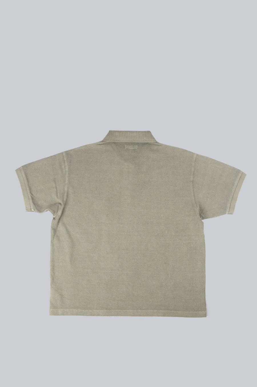 STUSSY PIGMENT DYED PIQUE POLO TAUPE