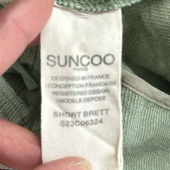 SUNCOO Paris Paperbag shorts Brett | green T1 Size Small 26”-28” 4/6