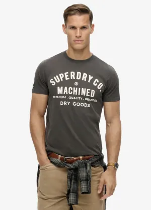 SUPERDRY Machined Goods Workwear Tee - Vintage Black