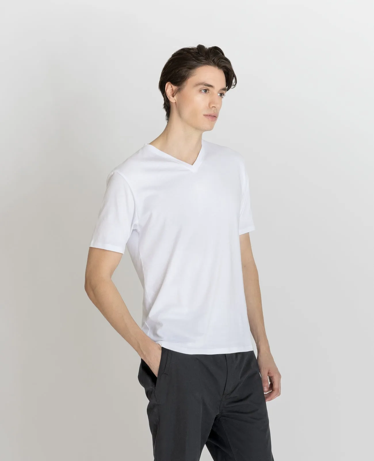Supima V Neck Tee